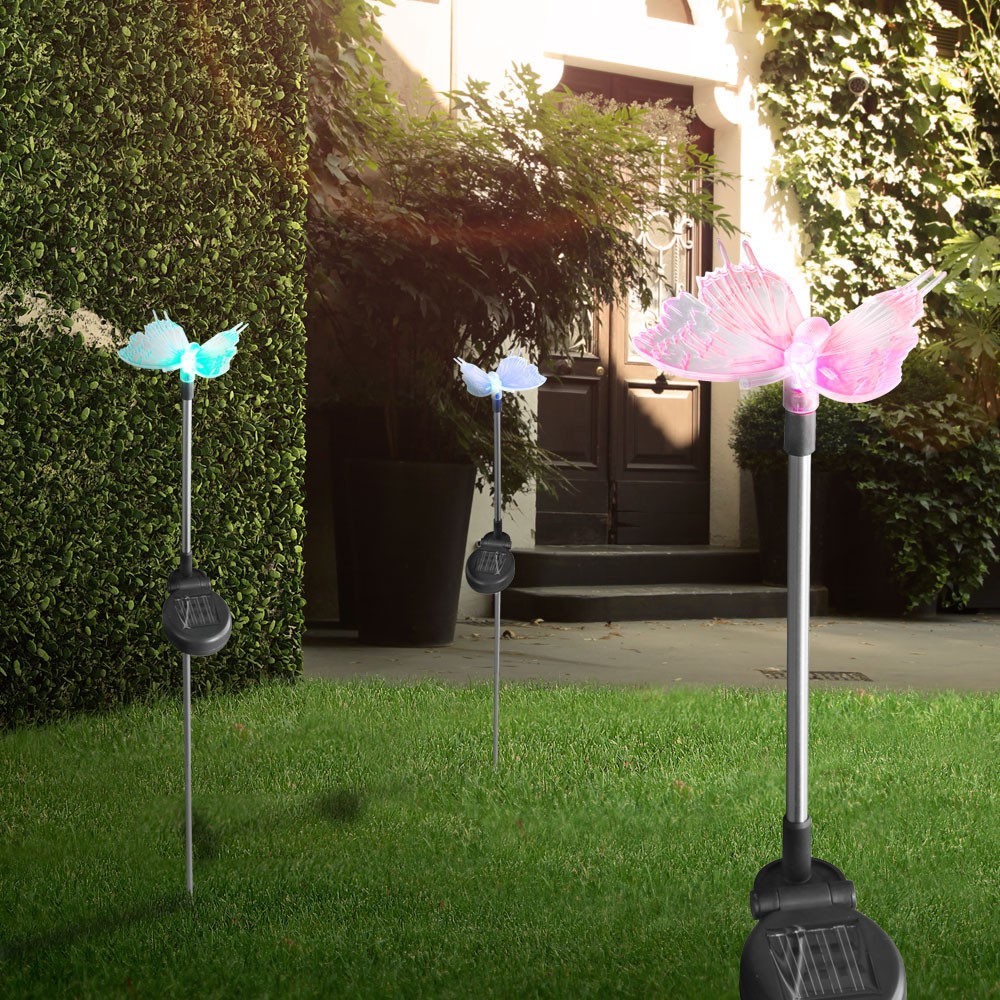 Solarleuchten mit Farbwechsler LED - Schmetterling – Bild 7