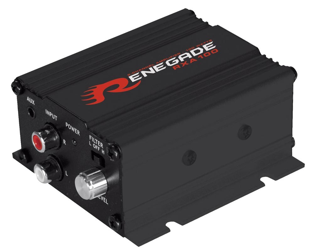 Motorrad Roller Musikanlage Renegade RXA100B Black Finish – Bild 2