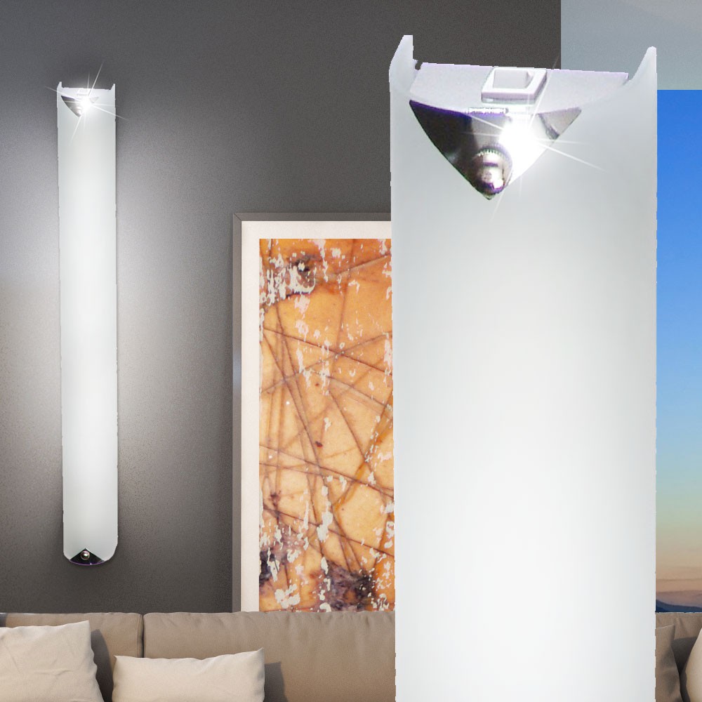 Wandlampe mit Schalter aus Chrom und Glas Orion – Bild 2