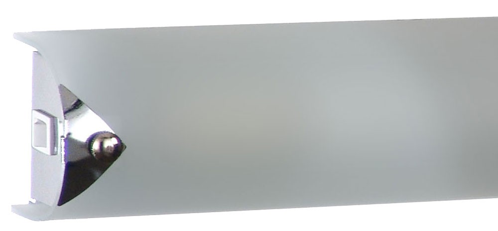 Wandleuchte mit schlichtem Design aus Chrom und Glas orion – Bild 4