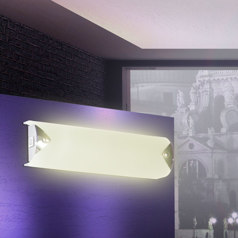 Wandleuchte in schlichtem Design aus Chrom und Glas Orion – Bild 2