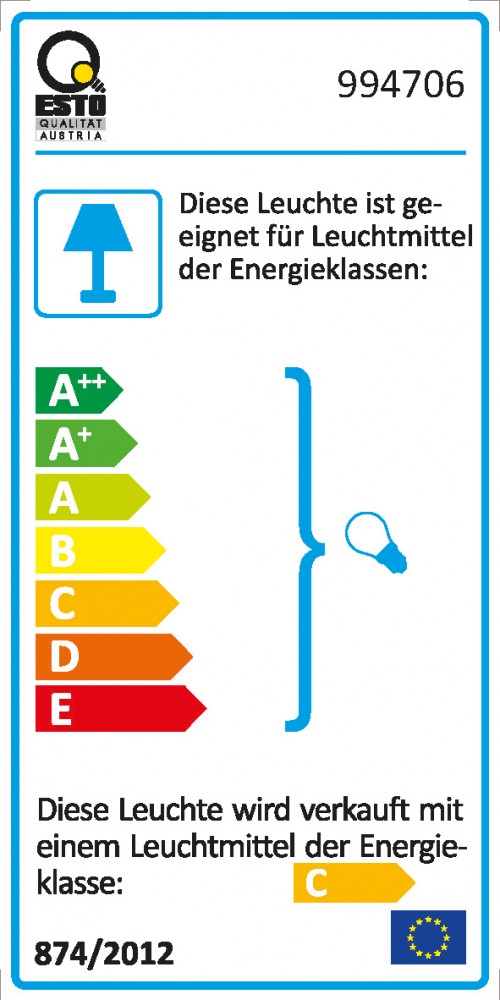 Wandleuchte Cristallo aus Chrom und Glas – Bild 5