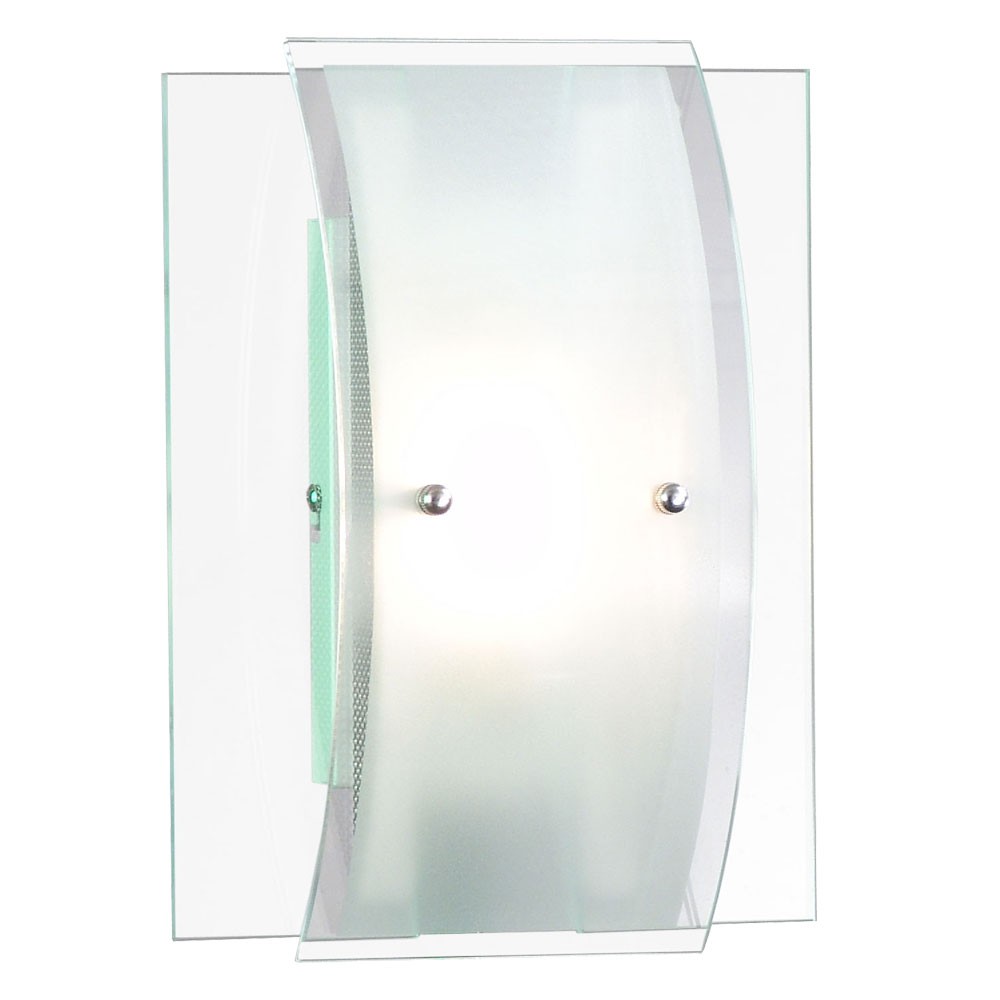 Wandleuchte Cristallo aus Chrom und Glas – Bild 1