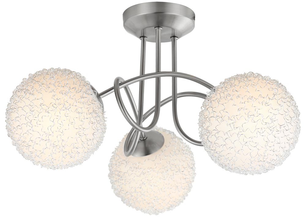 Deckenleuchte mit Nickel Alugeflecht MITIS – Bild 1