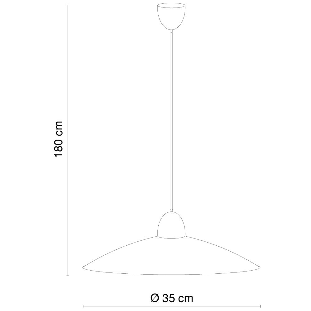 LED-Hängelampe auus Metall und Glas PANGOS – Bild 9