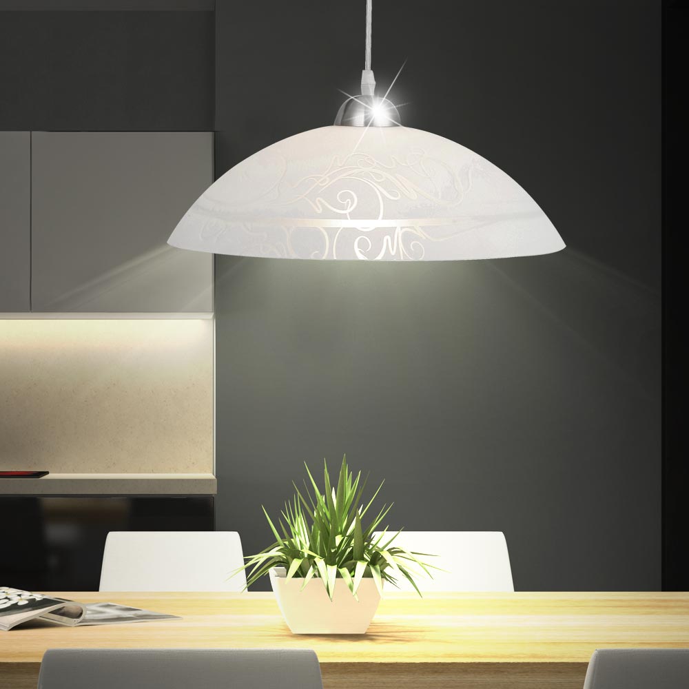 Hängeleuchte Mura aus Metall-Glas mit Acryl Schirm MURA – Bild 2