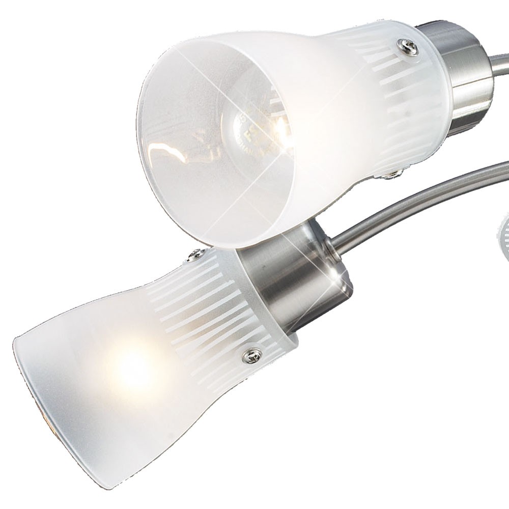 Deckenleuchte geb. Stahl sat. Glas 5x40 Watt Esto Artis – Bild 5