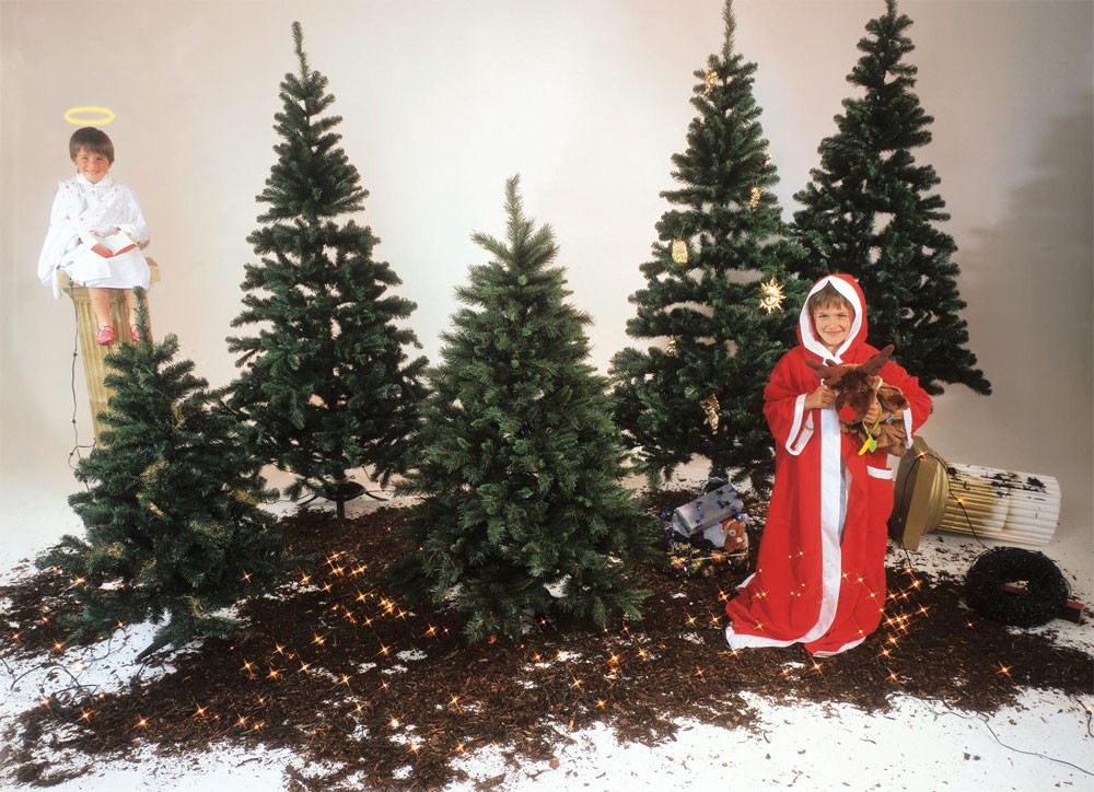 Tannenbaum in grün inklusive Ständer 210 cm – Bild 3