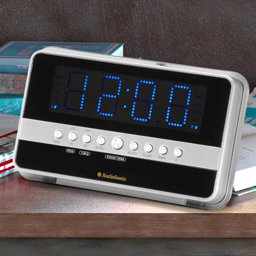 Radiowecker mit blauem Jumbo-Display MP3 AudioSonic CL-1482 – Bild 5