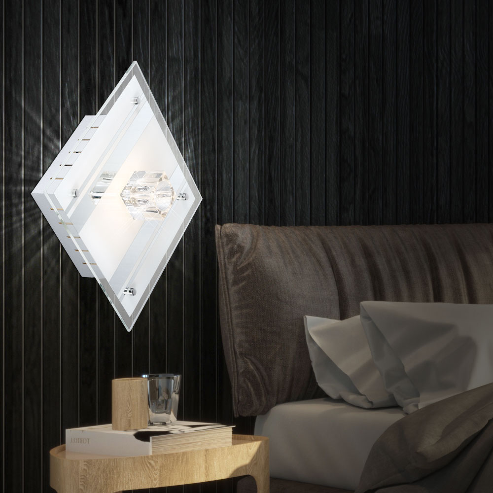 Deckenleuchte aus Spiegelglas und Metall mit Halogen-Leuchte – Bild 5