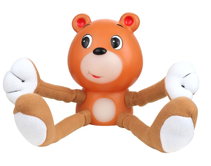 Kinderzimmerlampe Bär halb Stofftier mit Schalter BÄR – Bild 1