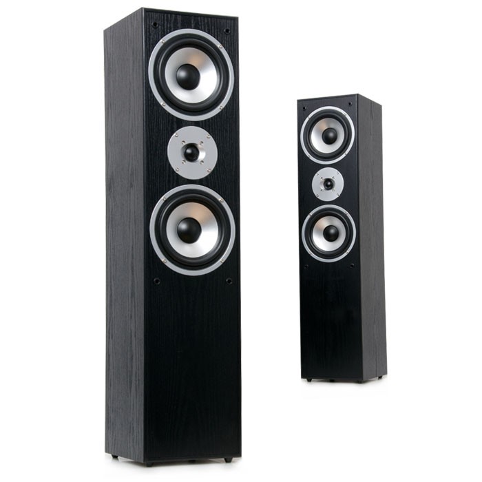 Stand Lautsprecher Boxen 1000 Watt 2-Wege schwarz AEG LB 4711 – Bild 3