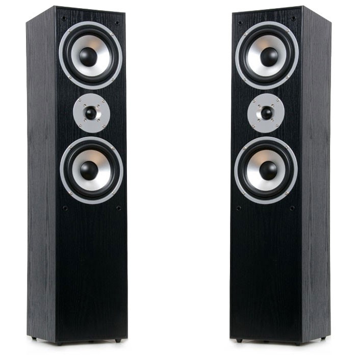 Stand Lautsprecher Boxen 1000 Watt 2-Wege schwarz AEG LB 4711 – Bild 1