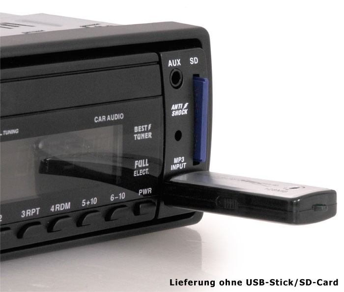 Autoradio MP3 AUX USB SD-Card RDS 10cm EBT Marquant MCR-1254 – Bild 4