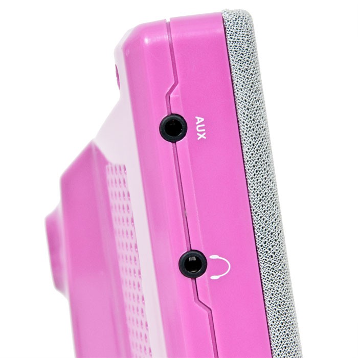 Stereoanlage Wecker CD-Player MP3 via AUX Denver MC-5220 pink – Bild 3