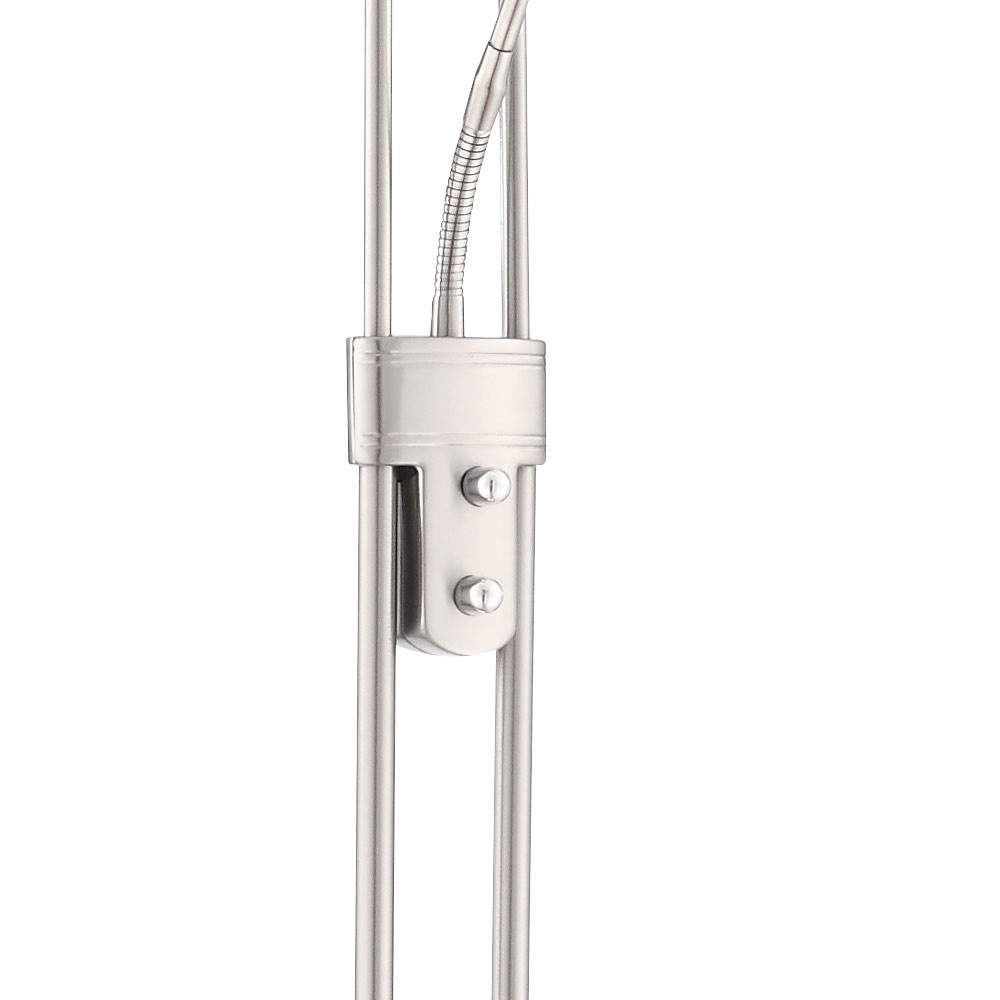 LED Deckenfluter mit Leselicht in Nickel-Optik LEONAS – Bild 12