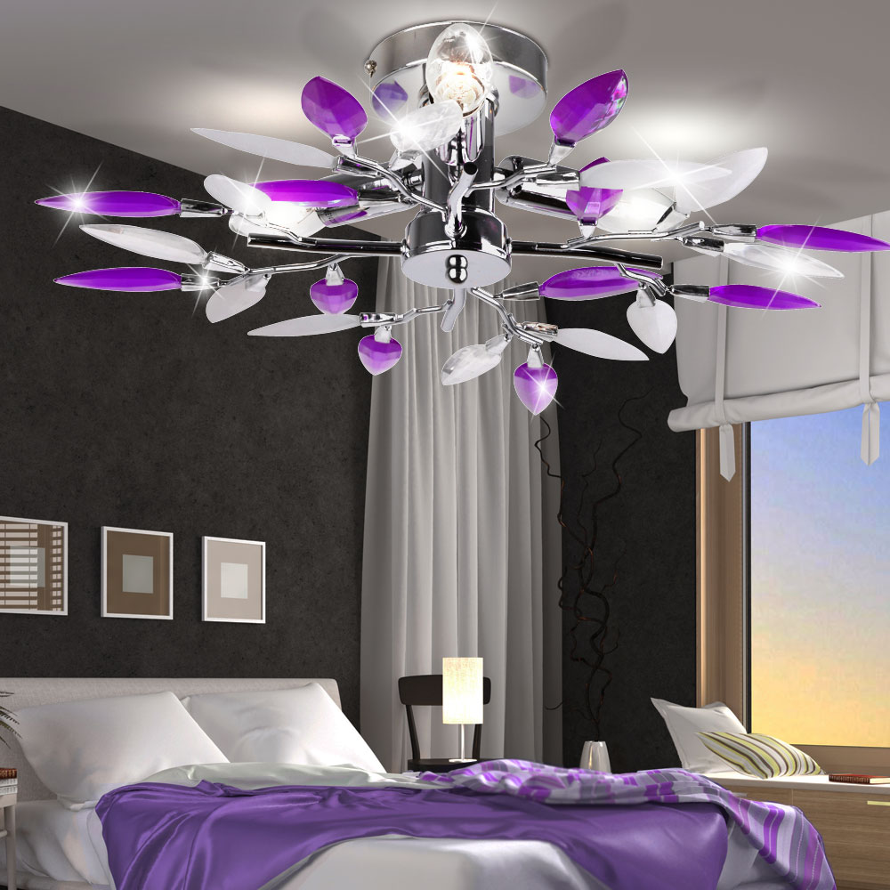 Deckenlampe GIULIETTA aus Metall und Chrom mit 4 Ästen – Bild 2