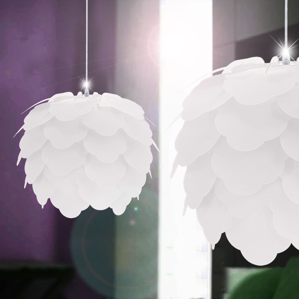 LED Pendelleuchte Mit Weiem Schirm Zum Zusammenstecken Lampen