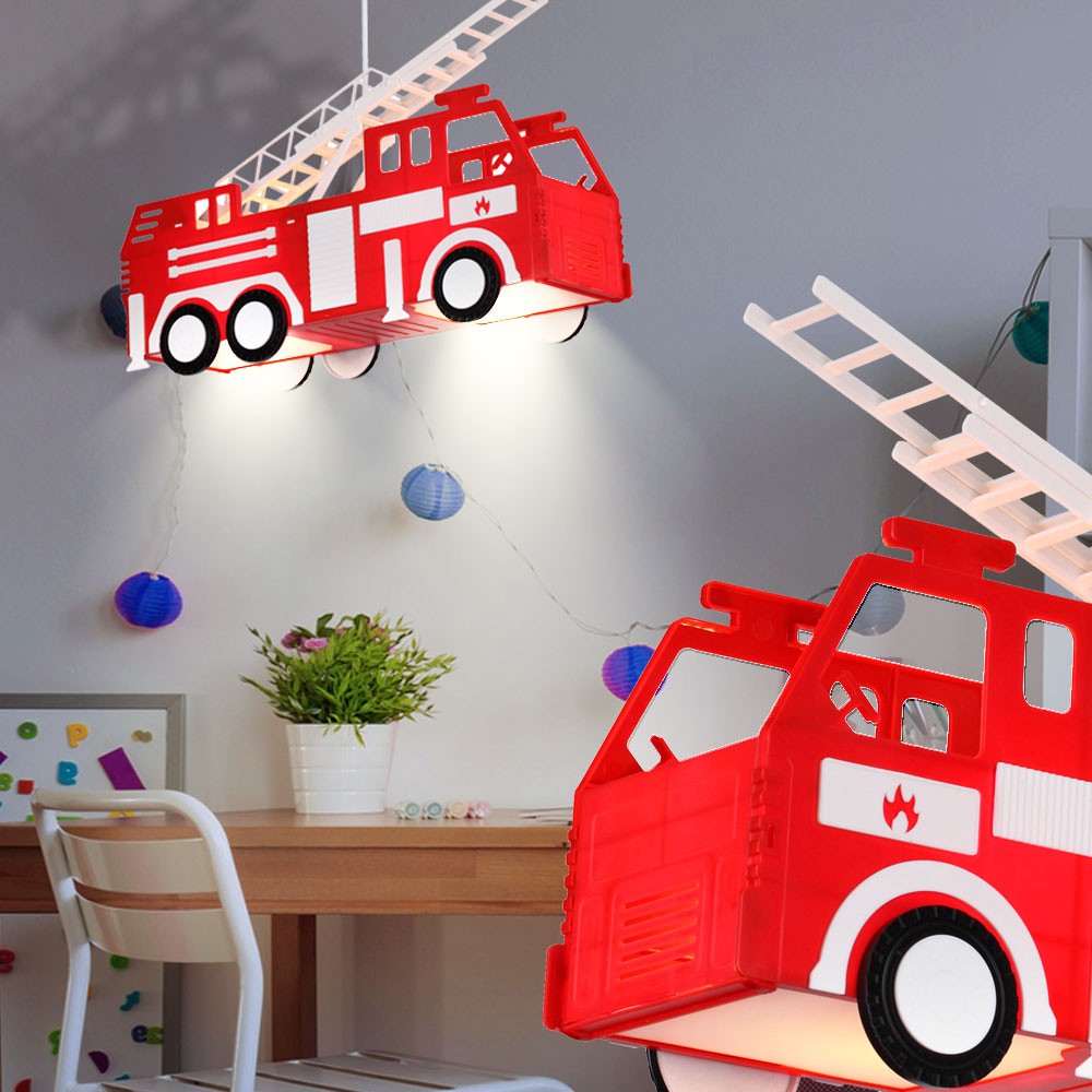 Jungen Leuchte Feuerwehr Auto Beleuchtung Spiel Zimmer Kinder 