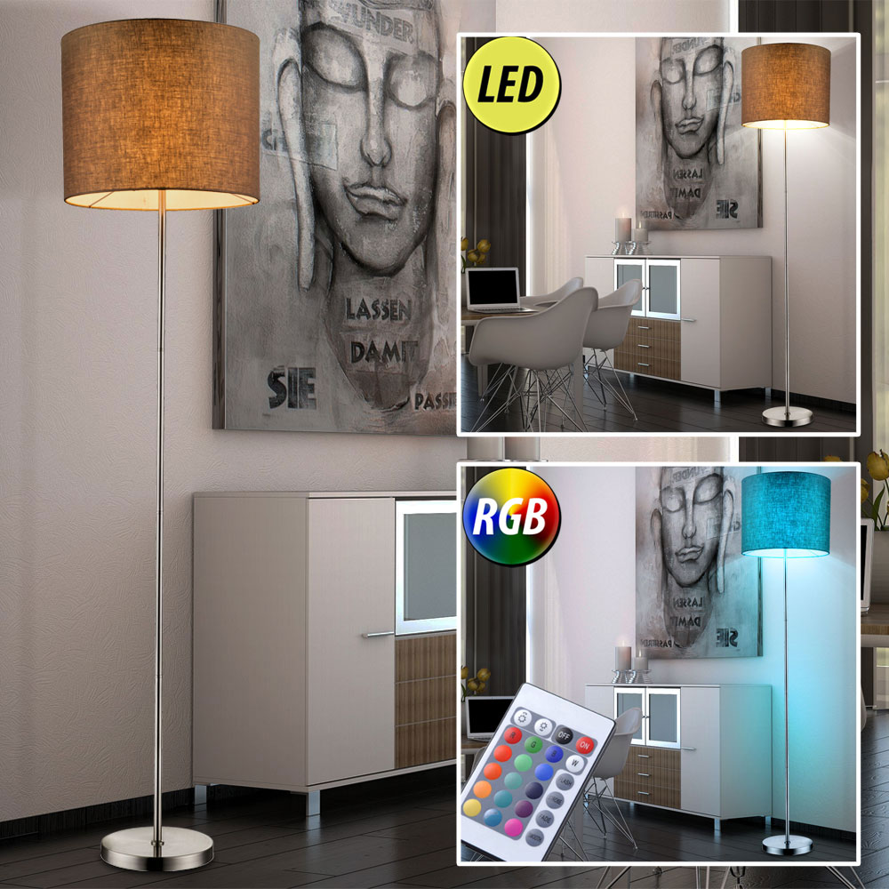 LED Tisch Steh Lampen Textil RGB Fernbedienung Decken Wand Hänge Big Light