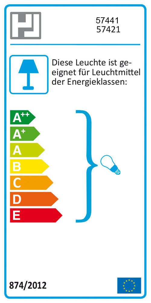 RGB LED Tischlampe aus Keramik und Textil mit Schalter BALON – Bild 3