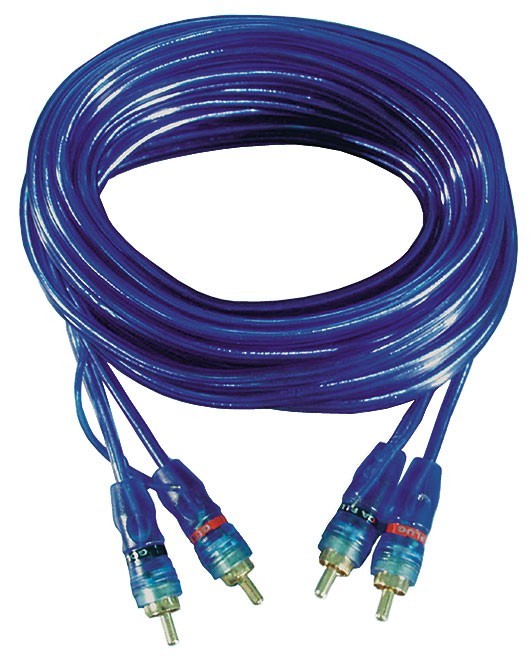 cinchkabel Blue RCA 5m blau-transparent Stereo 142062